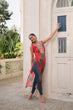 Load image into Gallery viewer, Multi Colour Bandhej Printed Georgette Kurti with Kutchi Gamthi Mirror &amp; Codi Lace Work ClothsVilla