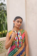 Load image into Gallery viewer, Multi Colour Bandhej Printed Georgette Kurti with Kutchi Gamthi Mirror &amp; Codi Lace Work ClothsVilla