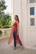 Load image into Gallery viewer, Multi Colour Bandhej Printed Georgette Kurti with Kutchi Gamthi Mirror &amp; Codi Lace Work ClothsVilla