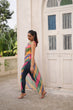 Load image into Gallery viewer, Multi Colour Bandhej Printed Georgette Kurti with Kutchi Gamthi Mirror &amp; Codi Lace Work ClothsVilla