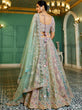 Load image into Gallery viewer, Multi colour Bridel net and Gotapatti &amp; Moti embroidery Semi-Stitched Lehenga choli &amp; Dupatta ClothsVilla
