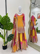 Load image into Gallery viewer, Multi colour Elegant Chinon Silk Ensemble – Exquisite Real Mirror Work ClothsVilla