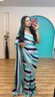 Load image into Gallery viewer, Multi Colour Elegant Satin Crepe Silk Digital Print Ready-to-Wear Saree ClothsVilla