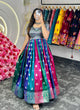 Load image into Gallery viewer, Multi Colour Feel the Love – Elegant Dola Silk Jacquard Weaving Gown Clothsvilla