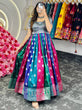Load image into Gallery viewer, Multi Colour Feel the Love – Elegant Dola Silk Jacquard Weaving Gown Clothsvilla