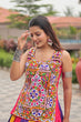Load image into Gallery viewer, Multi Colour Lehenga with Real Mirror Work Blouse ClothsVilla