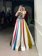 Load image into Gallery viewer, Multi Colour Mirror Work Gota Patti Lehenga ClothsVilla