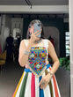 Load image into Gallery viewer, Multi Colour Mirror Work Gota Patti Lehenga ClothsVilla