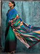 Load image into Gallery viewer, Multi Colour Printed Chanderi Crepe Saree with Unstitched Blouse ClothsVilla