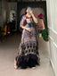 Multi Elegant Pure Viscose Handwork Kaftan with Zari Border ClothsVilla