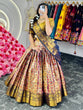 Load image into Gallery viewer, Multi Regal Banarasi Zari Silk Semi-Stitched Lehenga Choli Set with Dupatta ClothsVilla