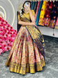 Load image into Gallery viewer, Multi Regal Banarasi Zari Silk Semi-Stitched Lehenga Choli Set with Dupatta ClothsVilla