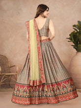 Load image into Gallery viewer, Multicolor Ajrakh Printed Leheng Choli ClothsVilla