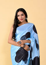 Load image into Gallery viewer, Multicolor Kalamkari Digital Printed Heavy Satin Silk Saree with Silk Blouse ClothsVilla