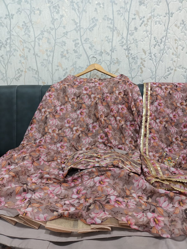 Multicolor Teby Soft Organza Digital Printed Lehenga Choli Set ClothsVilla