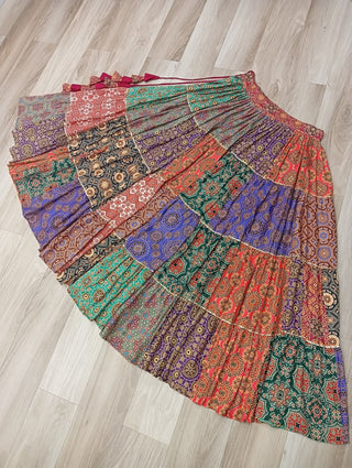 Multicolour Navratri Special Lehenga Choli Set with Gotta & Gamthi Work ClothsVilla