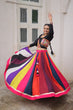 Load image into Gallery viewer, Multicolour Roman Fabric Lehenga Set with Gamthi Embroidery, Mirror &amp; Lace Work – Koti Style Blouse ClothsVilla