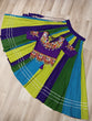 Load image into Gallery viewer, Multicolour Roman Fabric Lehenga with Gota Lace Work &amp; Gamthi Embroidered Mirror Work Blouse ClothsVilla