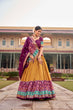 Load image into Gallery viewer, Mustard Captivating Tussar Silk Patola Printed Lehenga Choli Set ClothsVilla