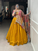 Load image into Gallery viewer, Mustard Color Pure Cotton Lehenga Choli Clothsvilla