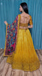 Load image into Gallery viewer, Mustard Cultural Grace – Elegant Chinon Silk Lehenga Set ClothsVilla
