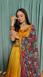 Load image into Gallery viewer, Mustard Cultural Grace – Elegant Chinon Silk Lehenga Set ClothsVilla