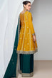 Load image into Gallery viewer, Mustard Elegant Embroidered Chinon Top &amp; Bottom Set with Dupatta ClothsVilla
