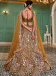 Load image into Gallery viewer, mustard Elegant Multi-Color Sequin Embroidered Net Lehenga Choli Dupatta ClothsVilla