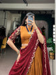 Load image into Gallery viewer, Mustard Kalamkari Print Lehenga Set Clothsvilla