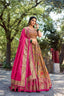 Mustard Kalamkari Tussar Silk Lehenga Choli Set ClothsVilla