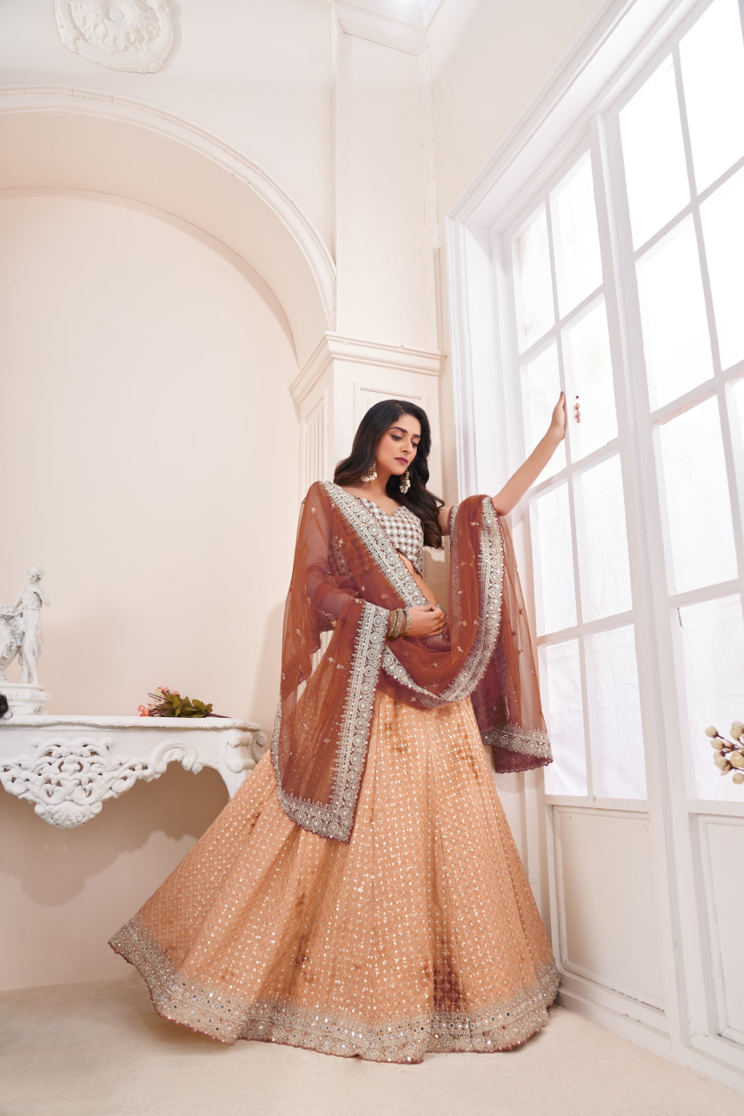 Shimmering Mustard Party Wear Lehenga Choli Set - Embroidered Elegance ClothsVilla