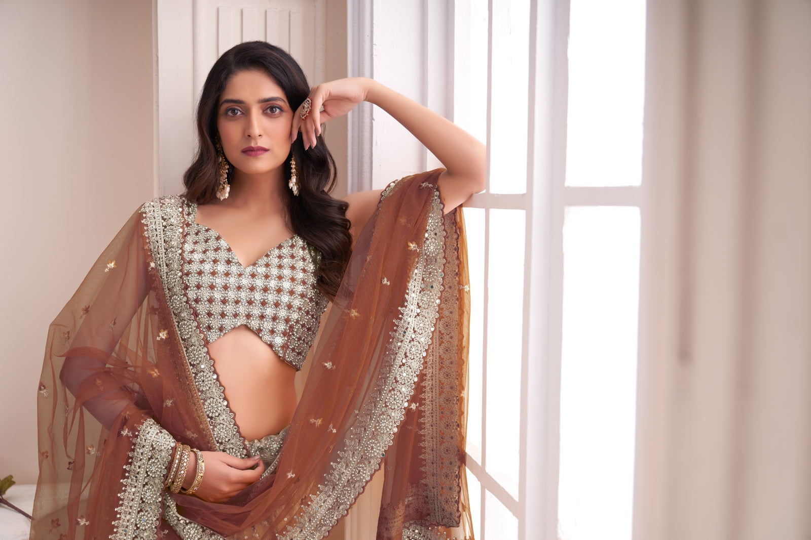 Shimmering Mustard Party Wear Lehenga Choli Set - Embroidered Elegance ClothsVilla