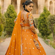 Load image into Gallery viewer, Mustard Stylish Faux Georgette Lehenga Choli Set with Sequin Embroidery &amp; Side Zip Closure – With Dupatta ClothsVilla
