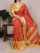 Load image into Gallery viewer, Mustard Tasar Silk Printed Saree ClothsVilla
