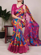 Load image into Gallery viewer, Mustard Tussar Silk Printed Saree with Zari Weaving Work &amp; Viscose Border Blouse ClothsVilla