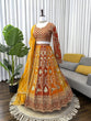 Load image into Gallery viewer, Mustard Yellow Designer Faux Georgette Lehenga Choli with Dupatta ClothsVilla
