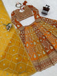 Load image into Gallery viewer, Mustard Yellow Designer Faux Georgette Lehenga Choli with Dupatta ClothsVilla