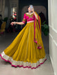 Load image into Gallery viewer, Mustard Yellow Pure Rayon Lehenga Choli with Intricate Gamthi Work ClothsVilla