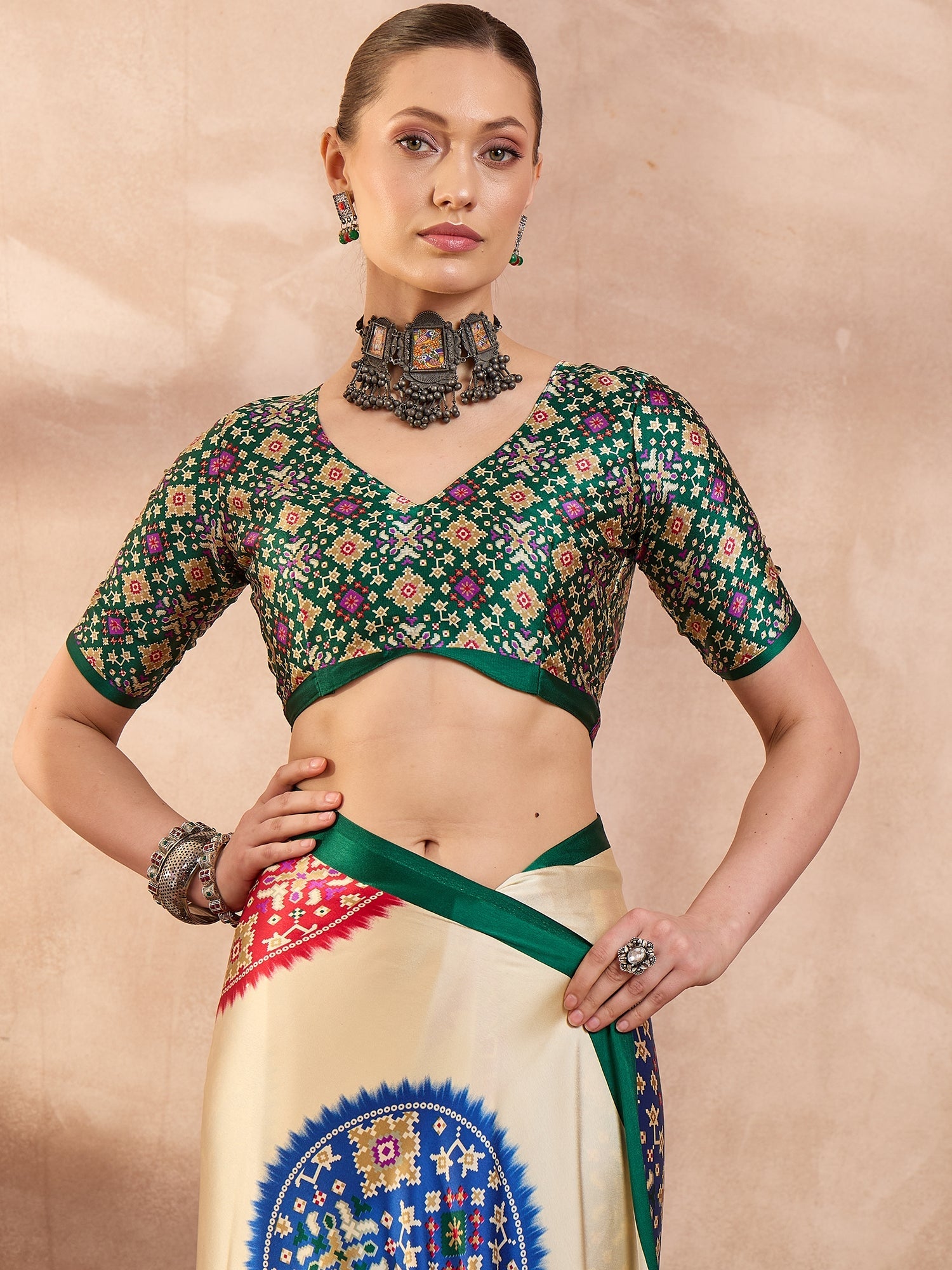 Navisha Lightweight Semi Modal Saree for Festive Occasions ClothsVilla