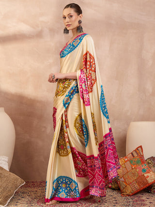 Navisha Lightweight Semi Modal Saree for Festive Occasions ClothsVilla