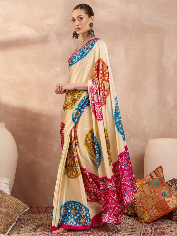 Navisha Lightweight Semi Modal Saree for Festive Occasions ClothsVilla
