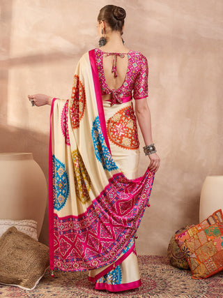 Navisha Lightweight Semi Modal Saree for Festive Occasions ClothsVilla