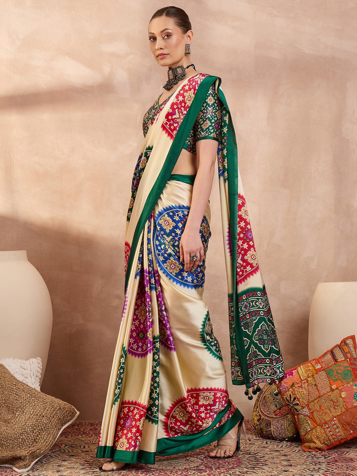 Navisha Lightweight Semi Modal Saree for Festive Occasions ClothsVilla
