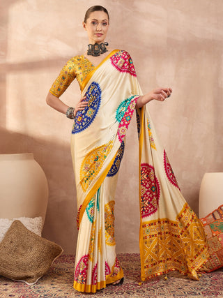 Navisha Lightweight Semi Modal Saree for Festive Occasions ClothsVilla