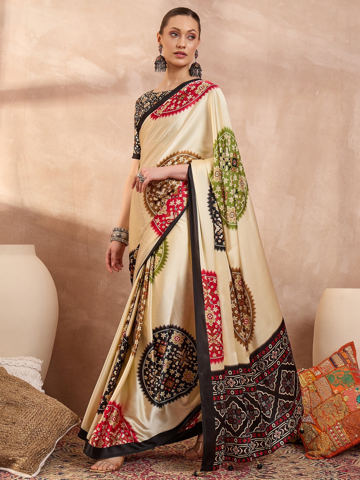 Navisha Lightweight Semi Modal Saree for Festive Occasions ClothsVilla
