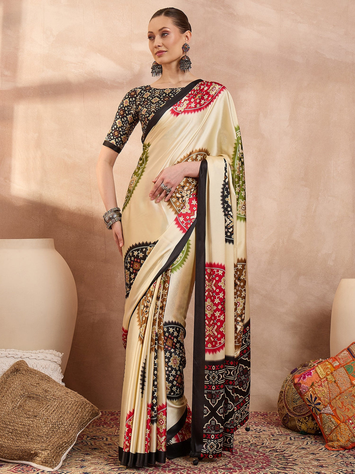 Navisha Lightweight Semi Modal Saree for Festive Occasions ClothsVilla