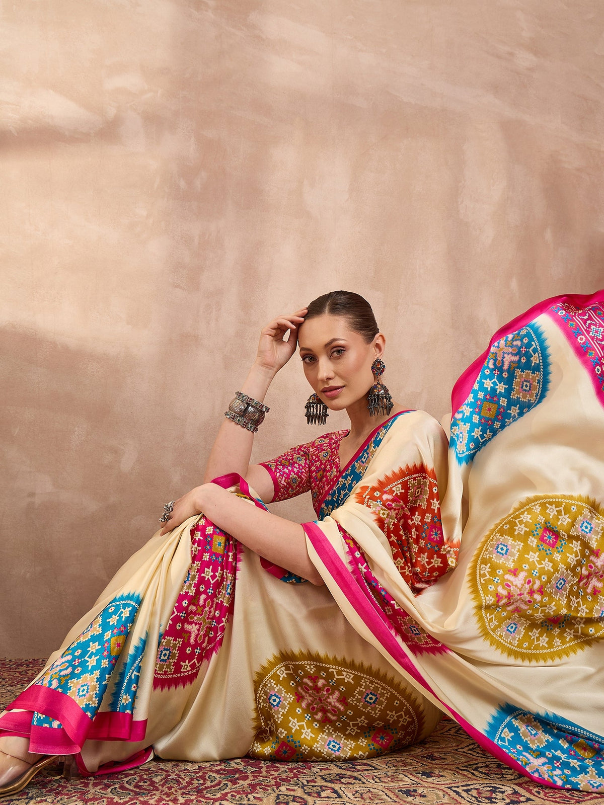 Navisha Lightweight Semi Modal Saree for Festive Occasions ClothsVilla