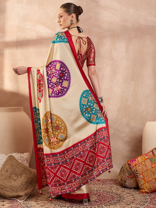 Navisha Lightweight Semi Modal Saree for Festive Occasions ClothsVilla