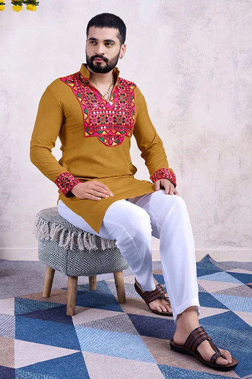 Navratri Festival Men's Kurta For Garba Celebrations Clothsvilla Main image