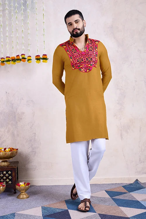 Navratri Festival Men's Kurta For Garba Celebrations Clothsvilla